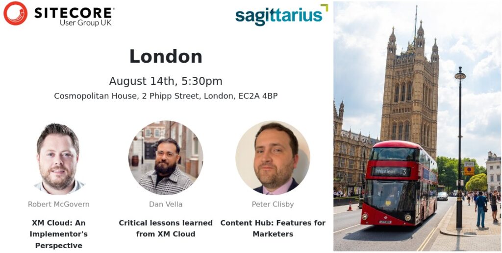 Sitecore User Group UK Sagittarius London 2024